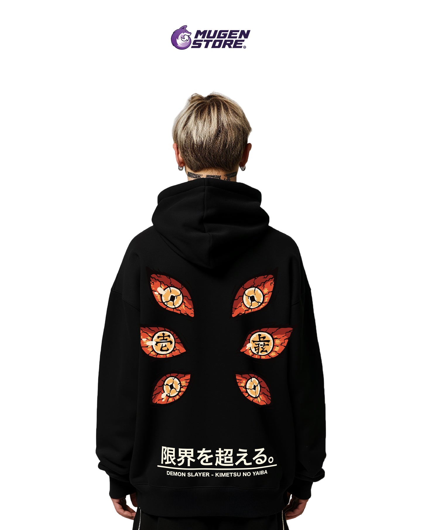 🌙 Hoodie Luna Superior – Demon Slayer 🌙