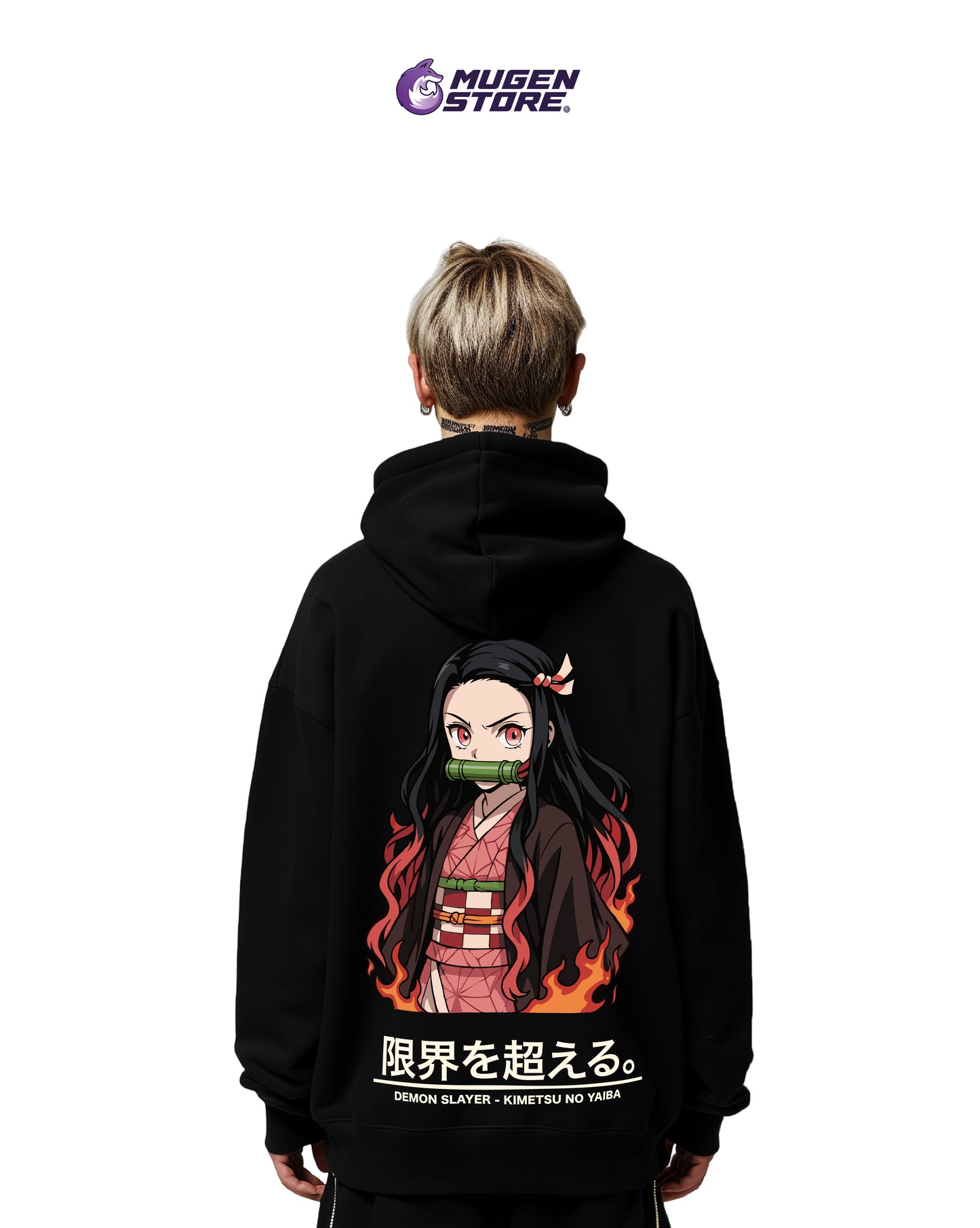 🌸 Hoodie Nezuko Kamado – Demon Slayer 🌸
