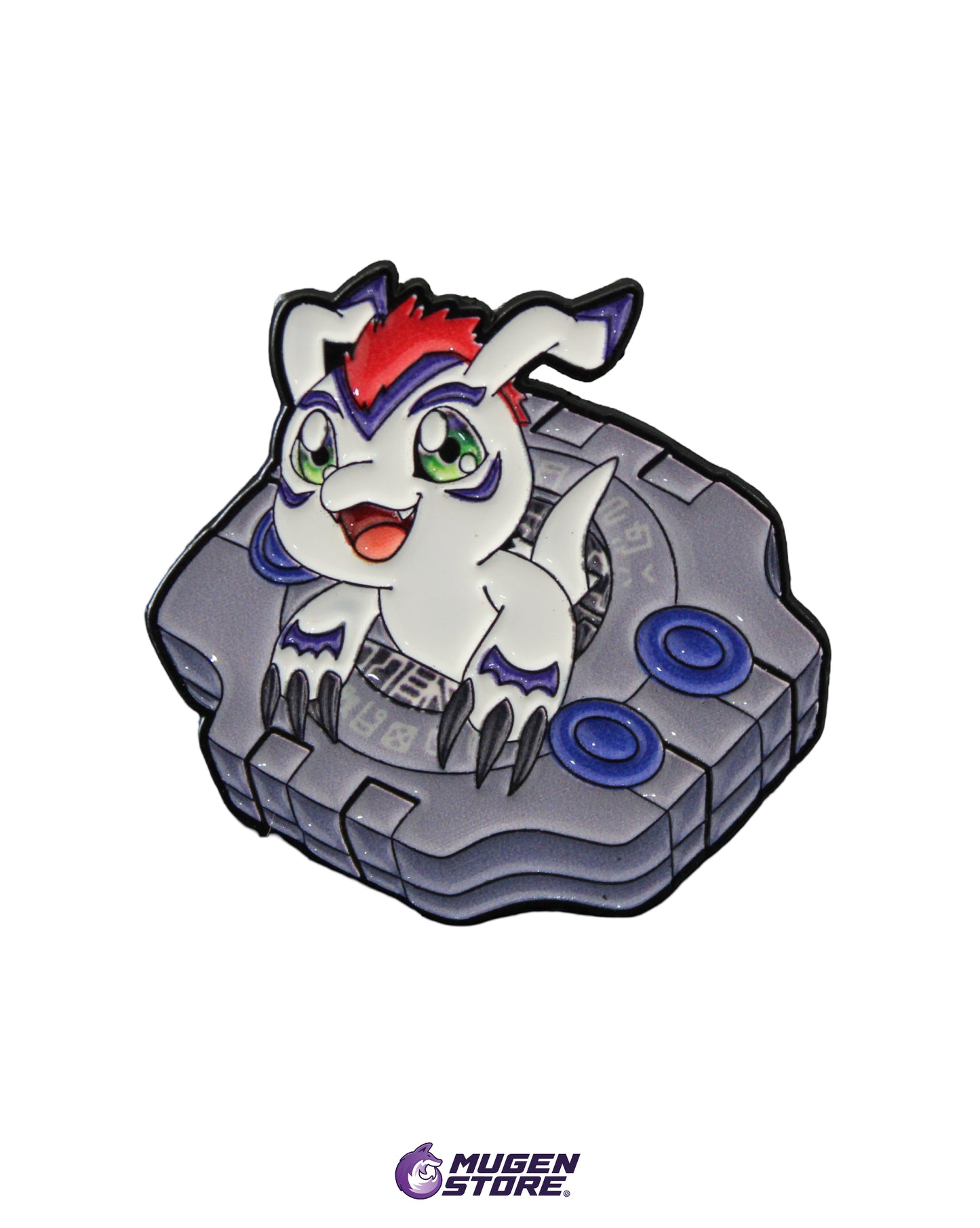 🤍🦭 Pin Gomamon Digivice – Ocean Data Adventure 🌊✨