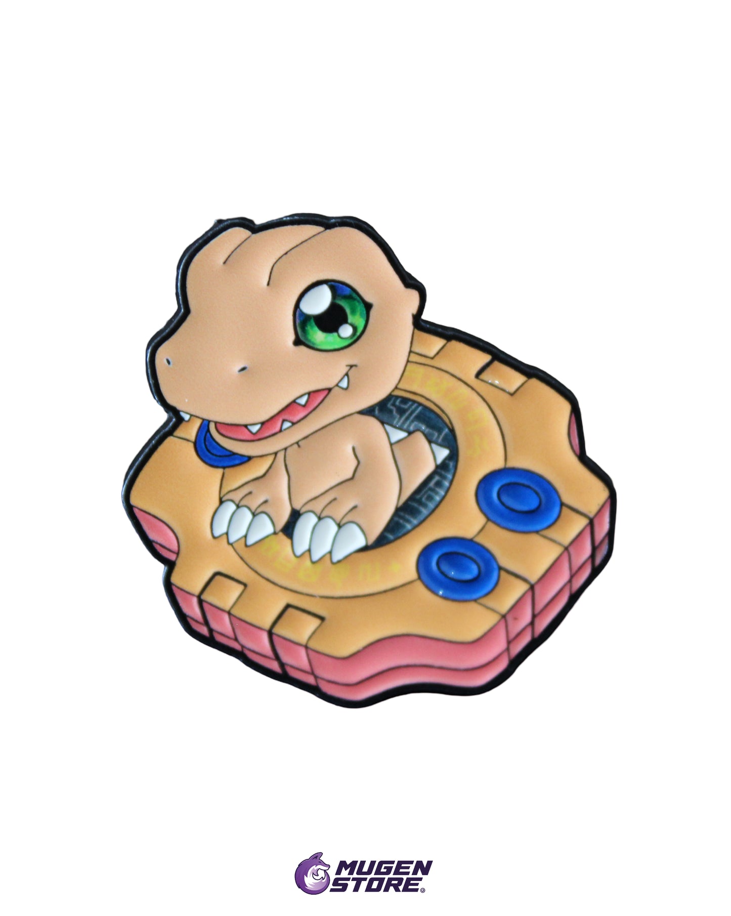 🦖 Pin Agumon & Digivice – Brave Heart 🔥