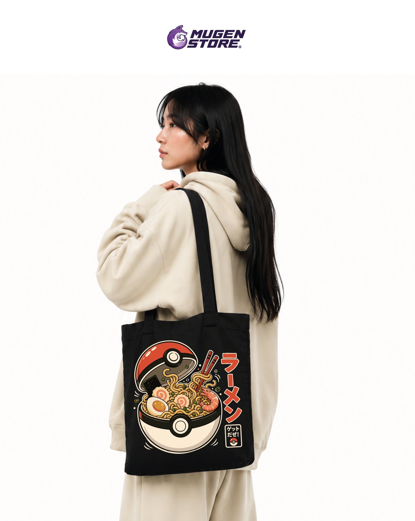🍜 Tote Bag Ramen Catch – Pokémon Edition