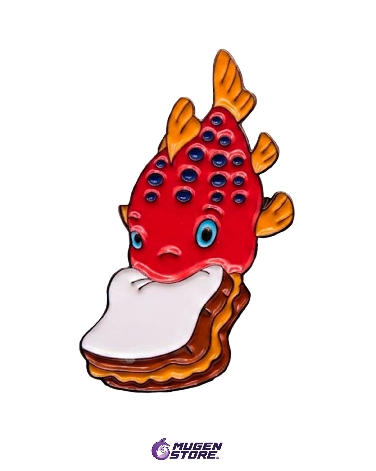 Pin Metálico Pez con Malvavisco 🍞🐟