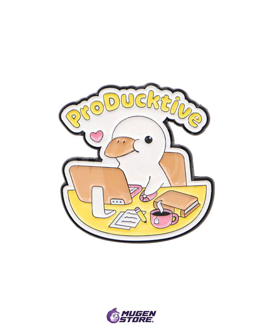 🐥 Pin “ProDucktive” – Pato de la Productividad 💻✨