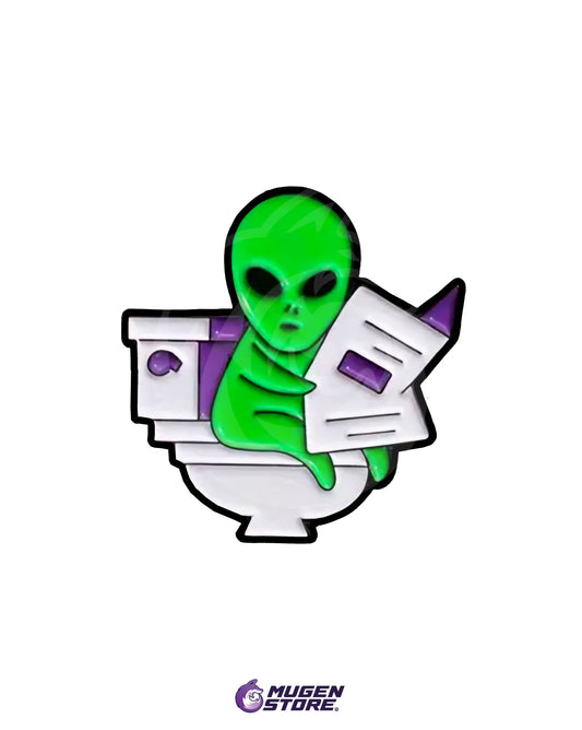 👽 Alien on the Throne Pin