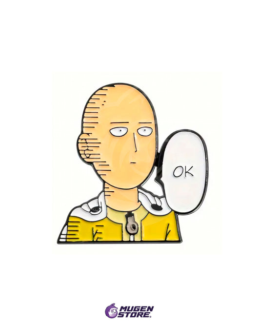 👊 Saitama "OK" – One Punch Man Pin