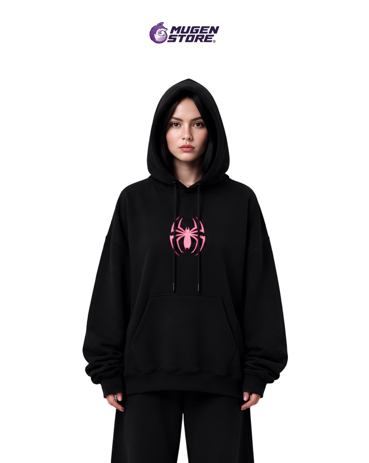 🕸️ HOODIE "DIMENSION-65" – GHOST-SPIDER EDITION