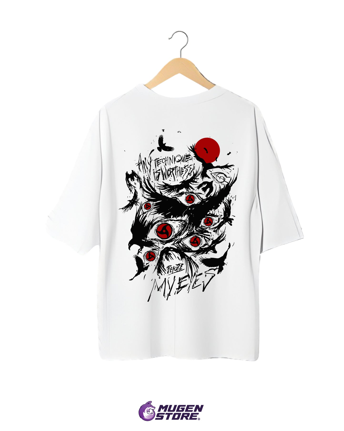 👁️ Camiseta “Tsukuyomi’s Verdict” – Naruto Edition (Back Print)