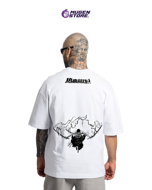 ⚔️ Camiseta “King of Hell” – One Piece Edition (Back Print)