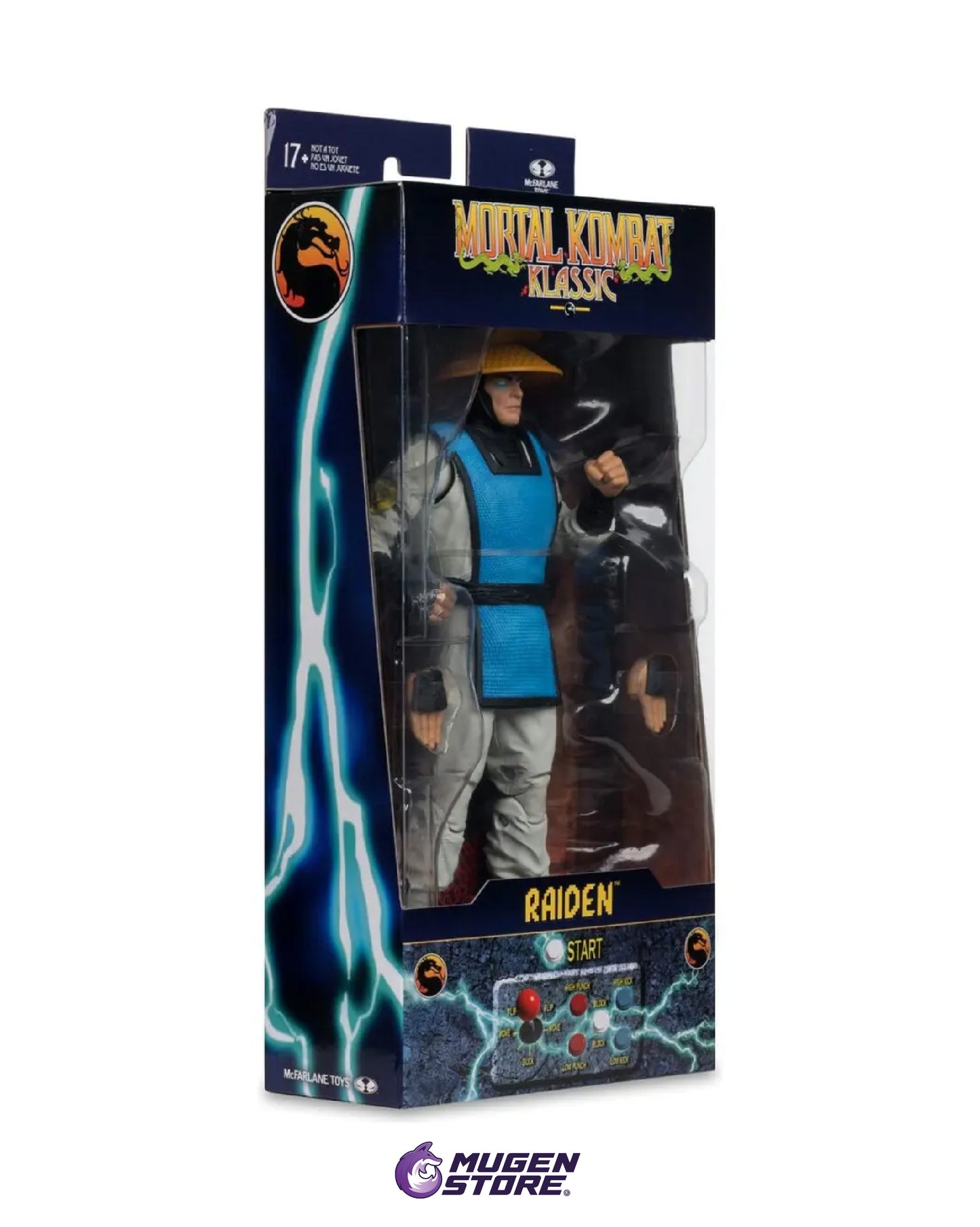 RAIDEN FIGURA DE ACCIÓN COLECCIONABLE DE MORTAL KOMBAT KLASSIC – MCFARLANE TOYS
