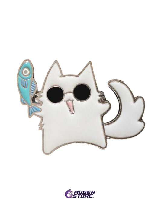 🐟 Pin Gato Maldición – Too Cute to Exorcise ⚡