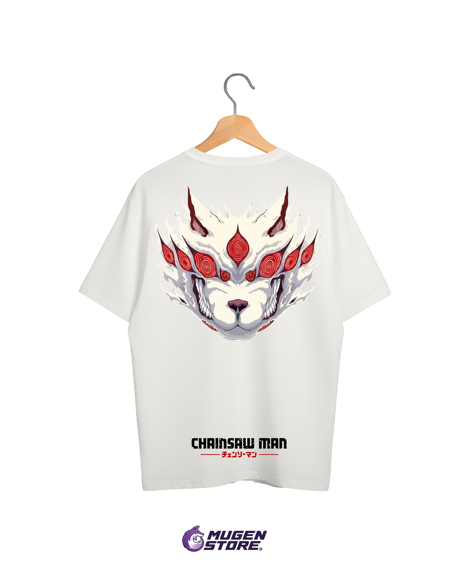 🦊 Camiseta Zorro Demonio – Contrato de Aki | Chainsaw Man