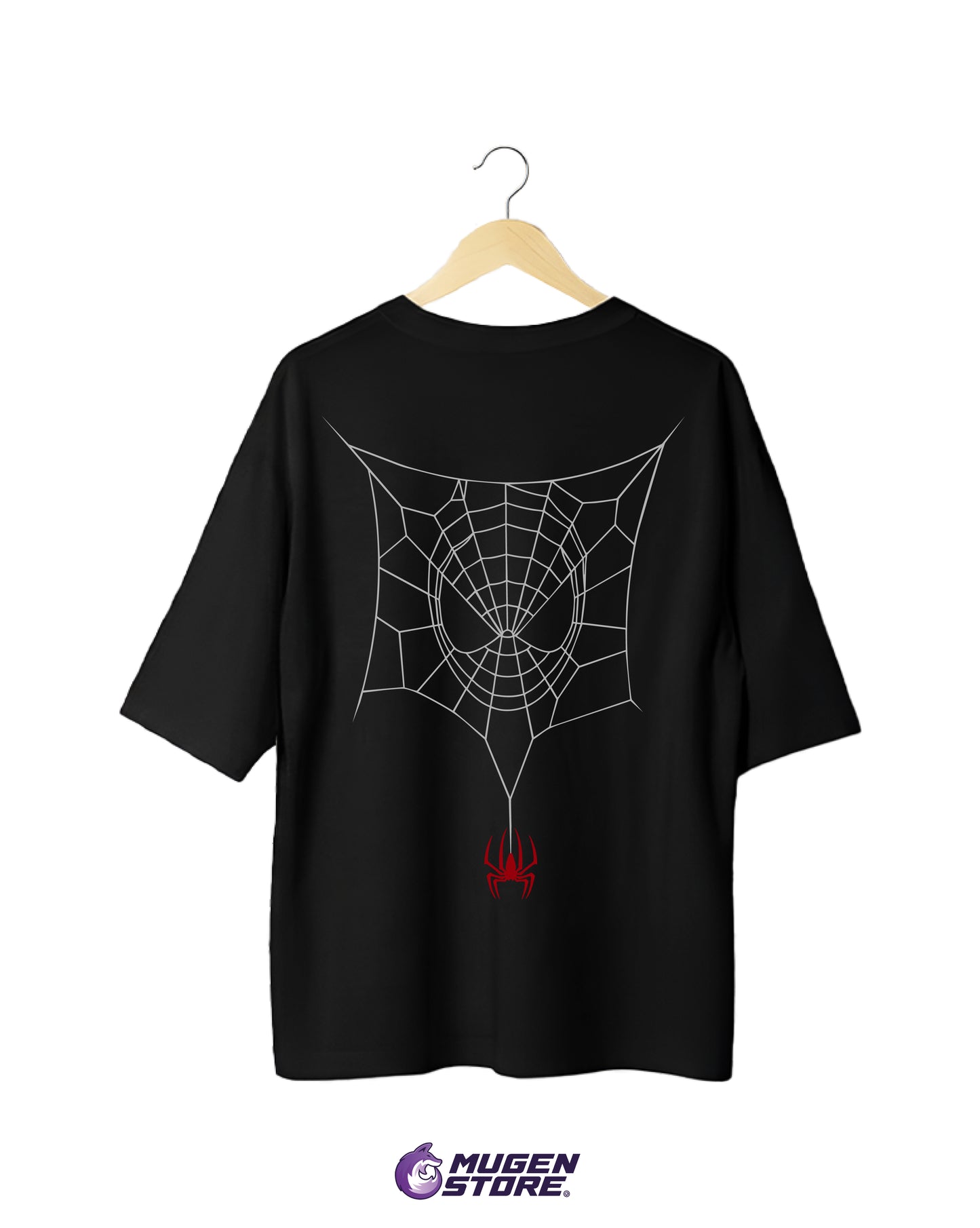 🕷️ Camiseta Oversize Spider Emblem – Black Edition