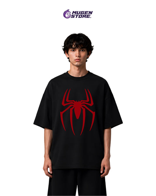 🕷️ Camiseta Oversize Spider Emblem – Black Edition