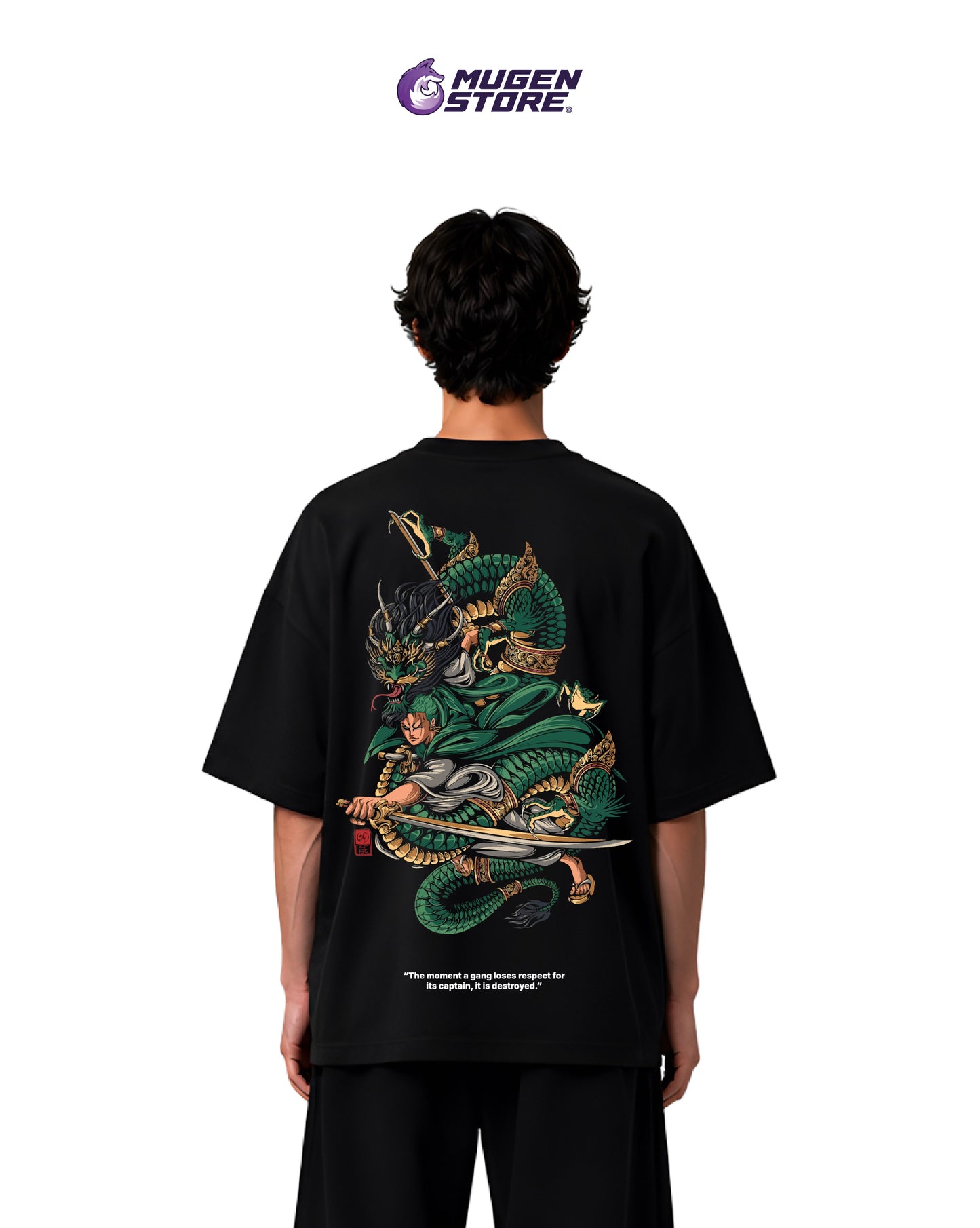⚔️ OVERSIZED T-SHIRT "GREEN DRAGON" – ZORO EDITION