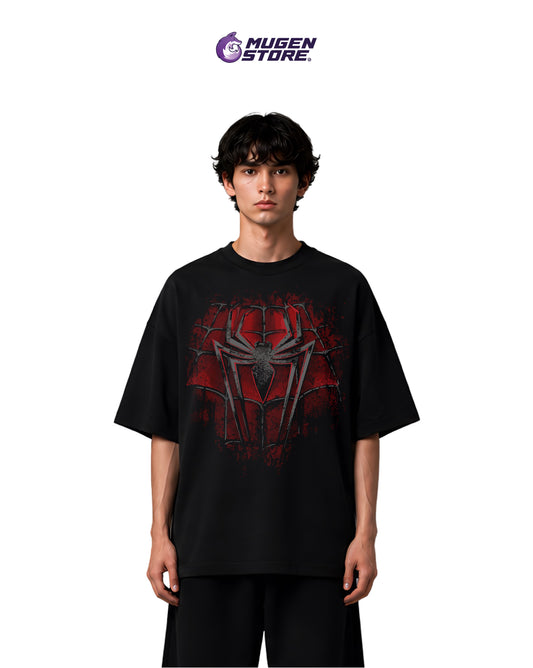 🕸️ Camiseta Oversize Scarlet Spider Emblem – Black Edition