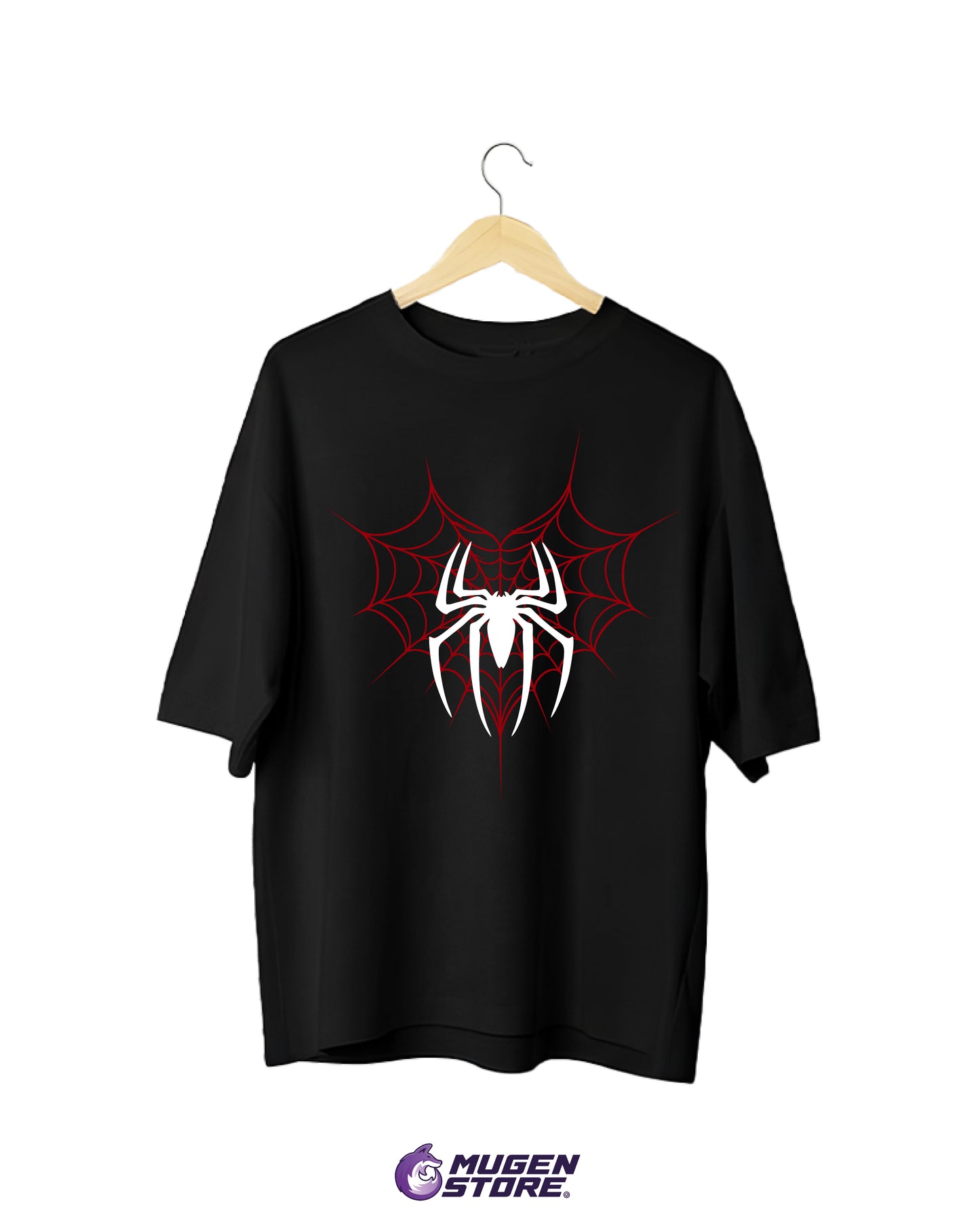 🕷️ Camiseta Oversize Web Spider – Black Edition