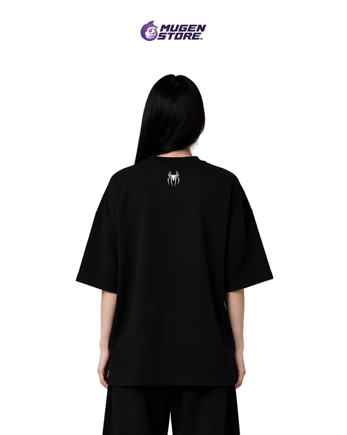 🕷️ Camiseta Oversize Web Spider – Black Edition
