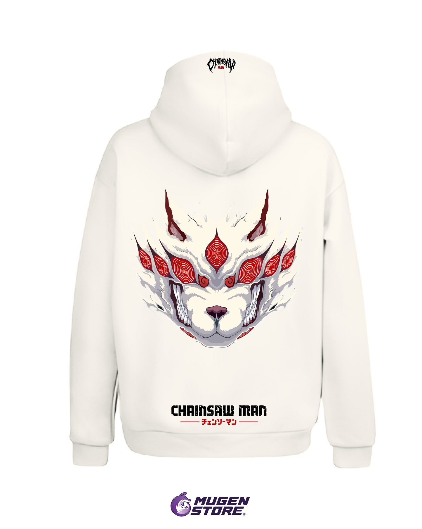 🐺 Hoodie Chainsaw Man – Zorro Infernal | Edición Especial