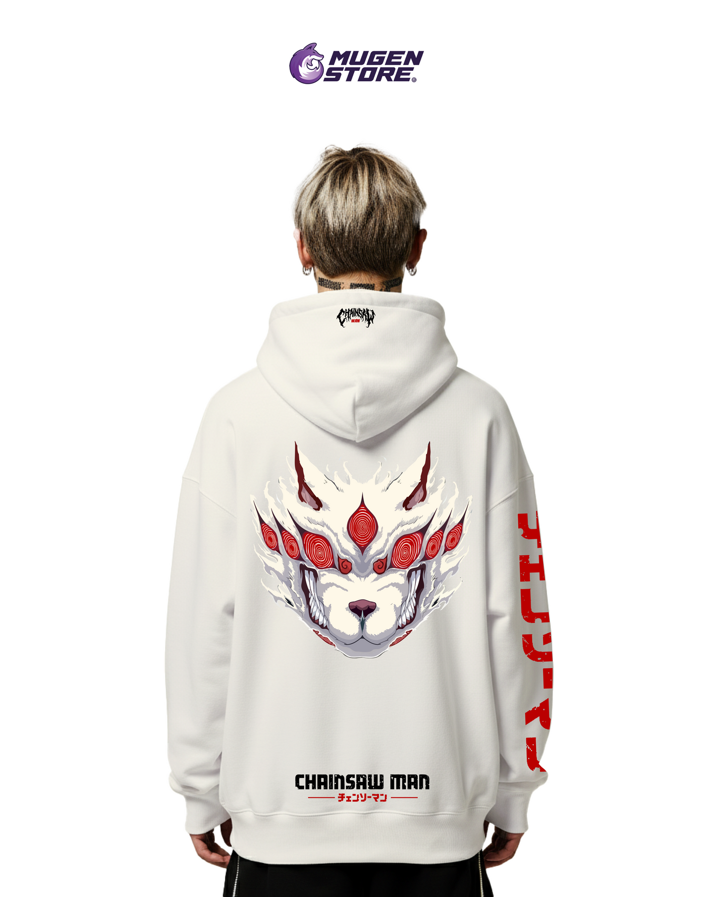 🐺 Hoodie Chainsaw Man – Zorro Infernal | Edición Especial