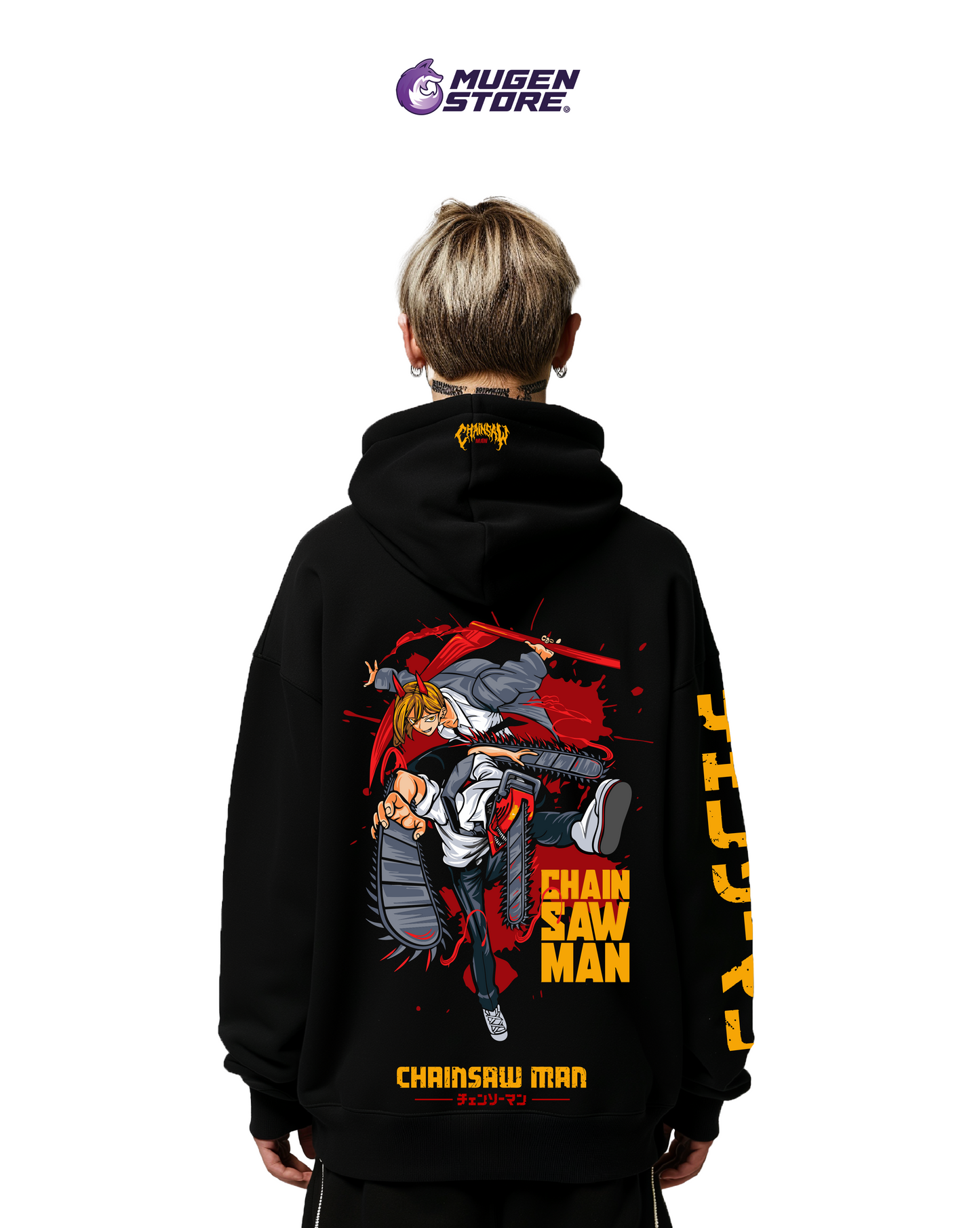 ⚔️ Hoodie Chainsaw Man – Denji en Batalla | Edición Limitada