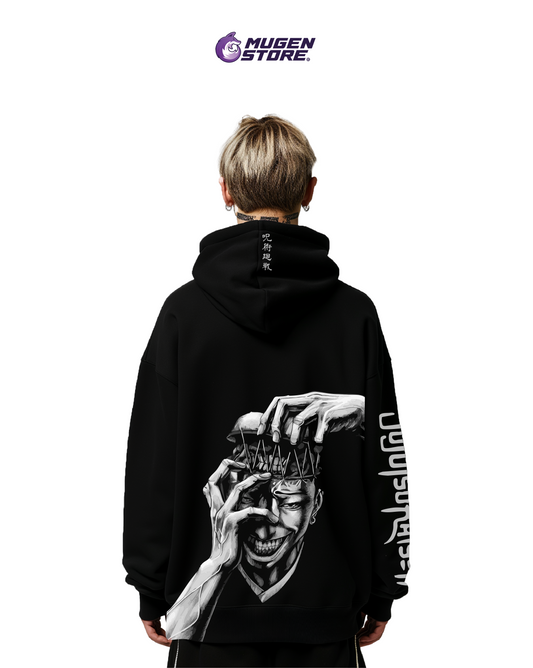 🎭 Hoodie “Mahito – Distorsión y Caos”