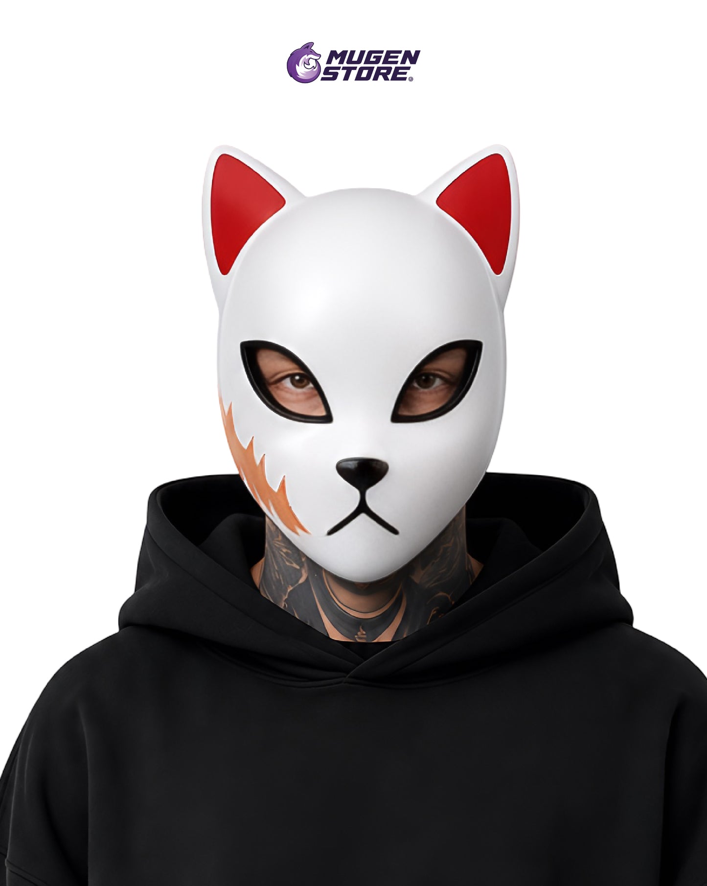 🦊 MÁSCARA KITSUNE JAPONESA
