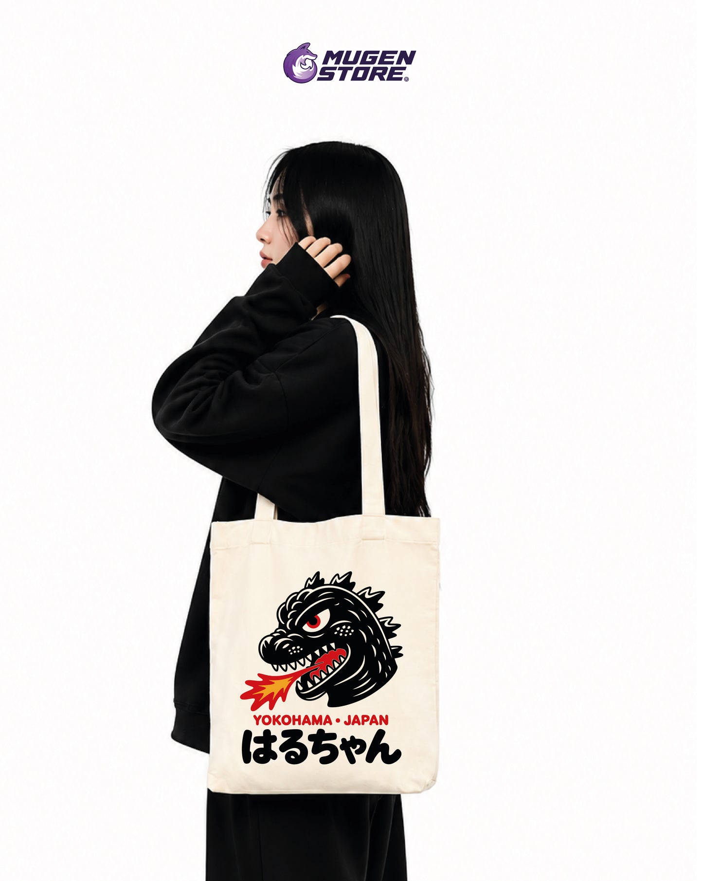 🦖 Tote Bag Haru-Chan Kaiju – Japan Edition