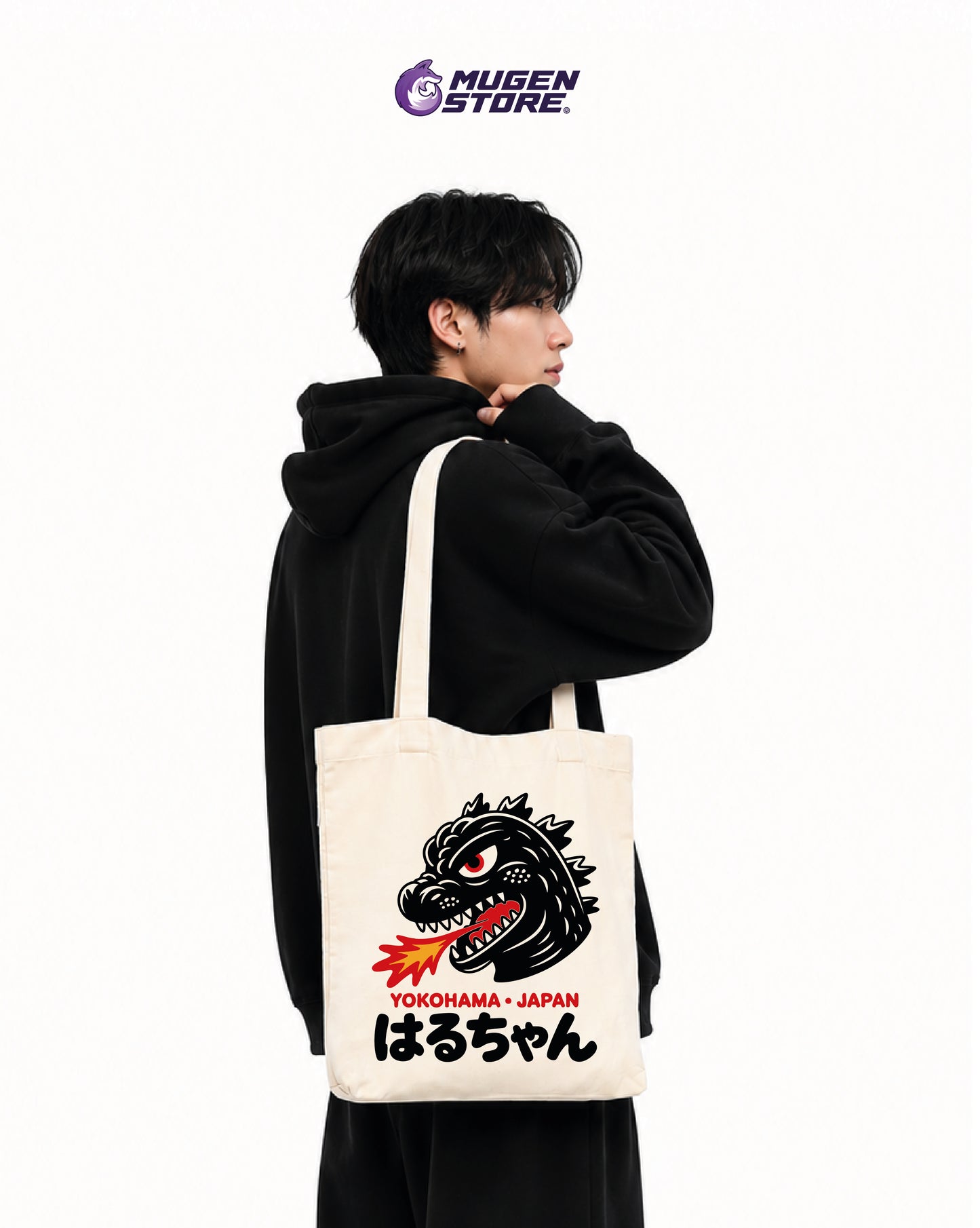 🦖 Tote Bag Haru-Chan Kaiju – Japan Edition