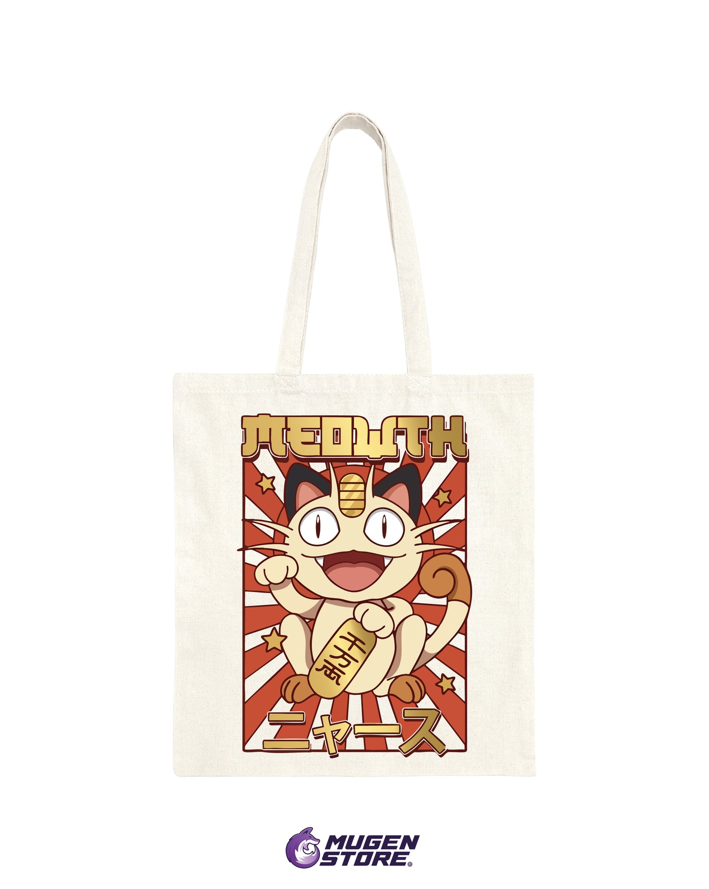 🐱 Tote Bag Lucky Meowth – Pokémon Edition