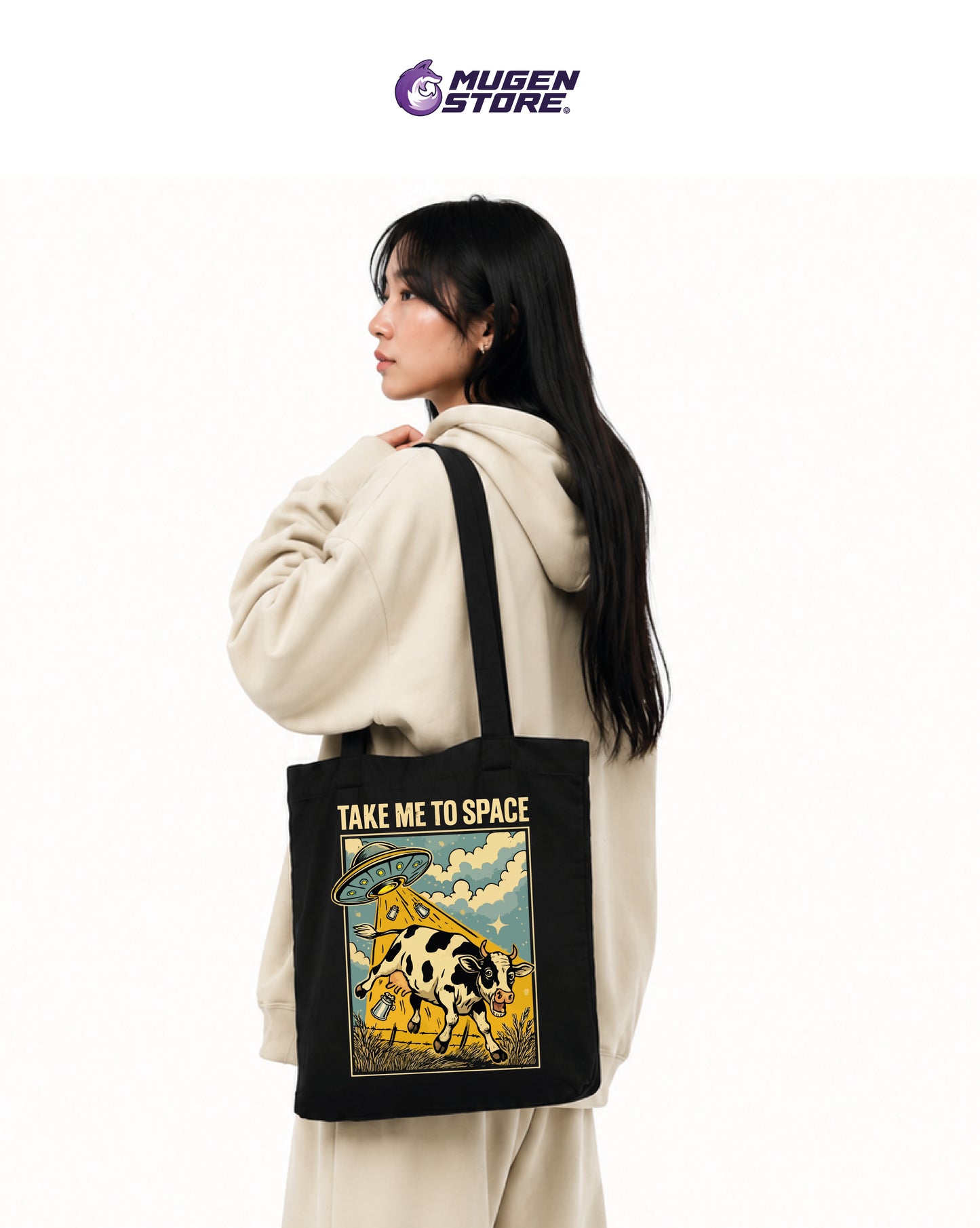 👽 Tote Bag Take Me to Space – Cosmic Edition