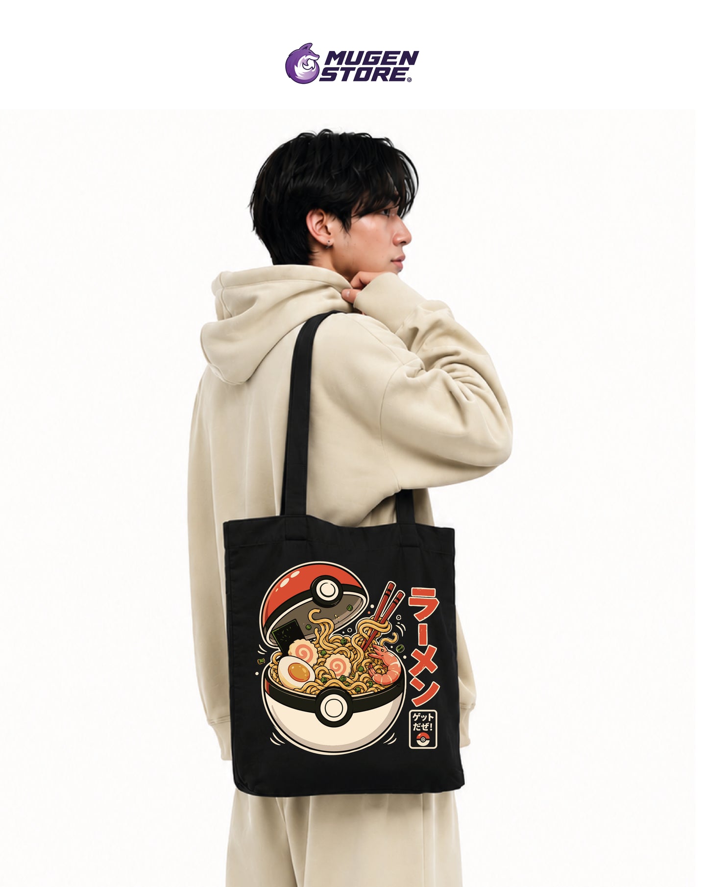 🍜 Tote Bag Ramen Catch – Pokémon Edition