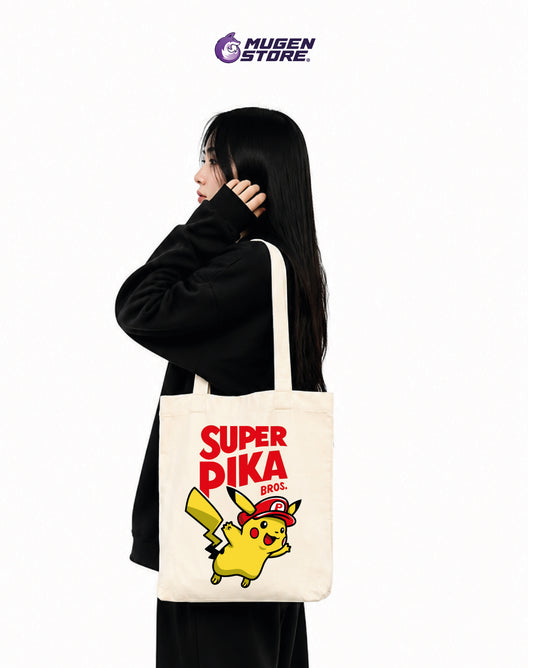 ⚡ Tote Bag Super Pika Bros. – Gaming Edition