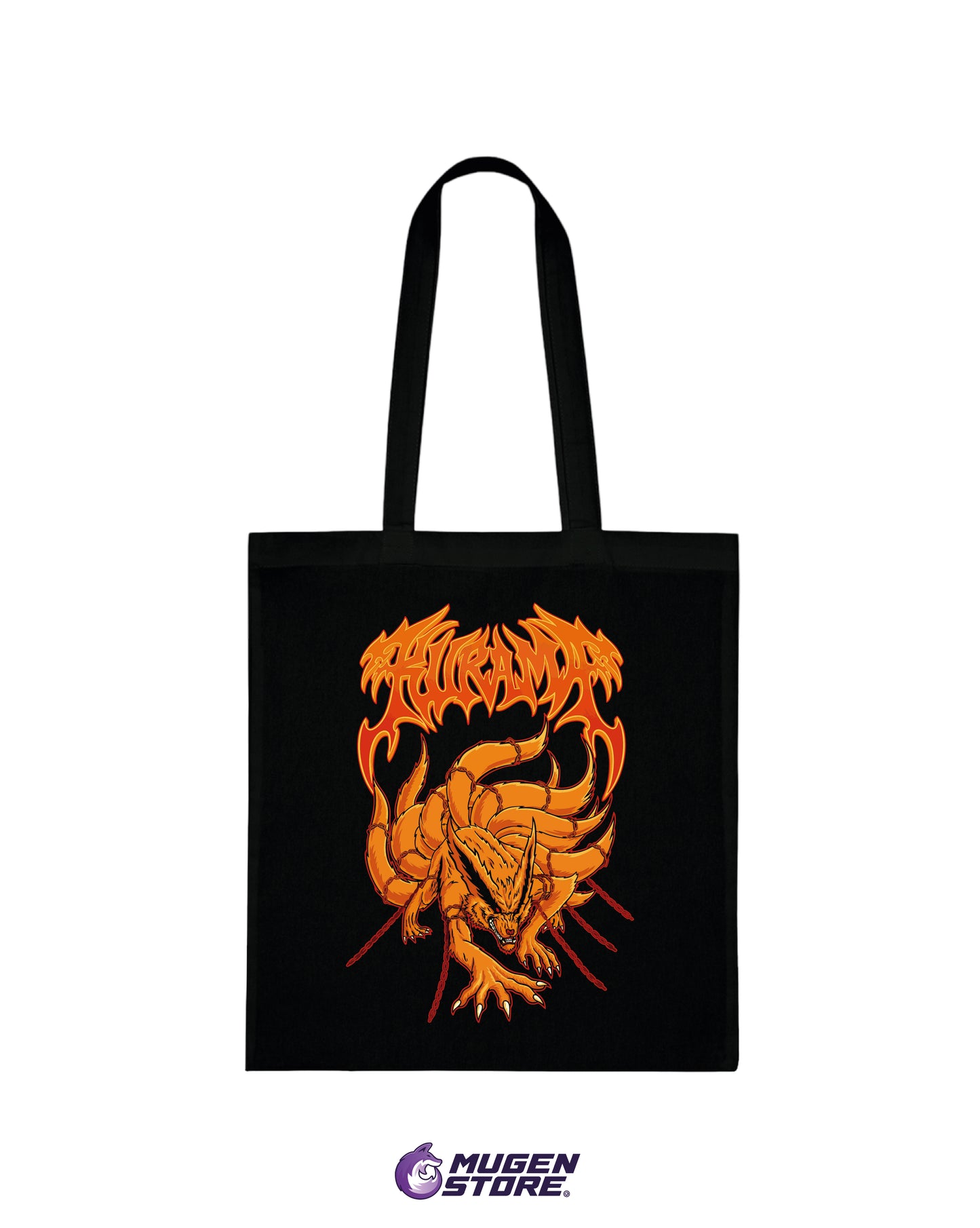 🦊 Tote Bag Nine-Tailed Fox – Kurama Edition